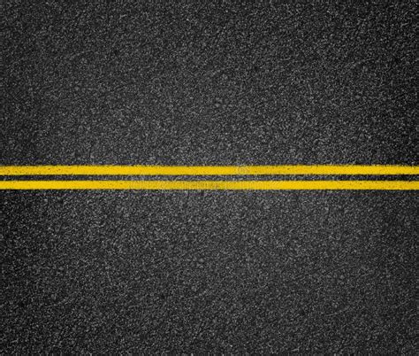 Road Top View Asphalt Highway Yellow Marks Stock Photo Image Of