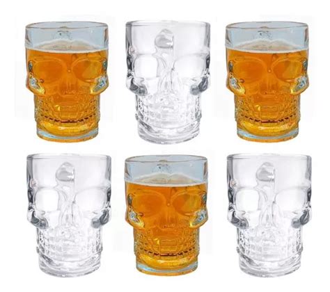 Tarros Cerveza Calaca Vaso De Vidrio Calavera Cervecero Mercadolibre