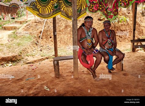 Chagres National Park Panama April 22 2018 Native Embera People