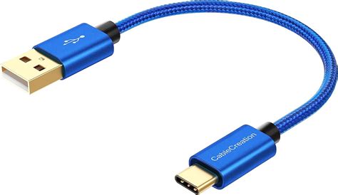 Cablecreation Cable Corto Usb A Usb C De 6 Pulgadas Cable Usb A A Usb C De Carga Rápida De 3 A