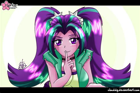 Safe Artist Clouddg Aria Blaze Equestria Girls Rainbow