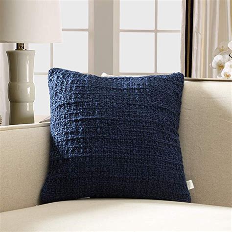 Amazon Tina S Home Soft Warm Woven Knit Throw Pillow With Down