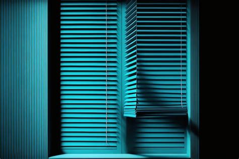 Premium AI Image | Blinds in blue