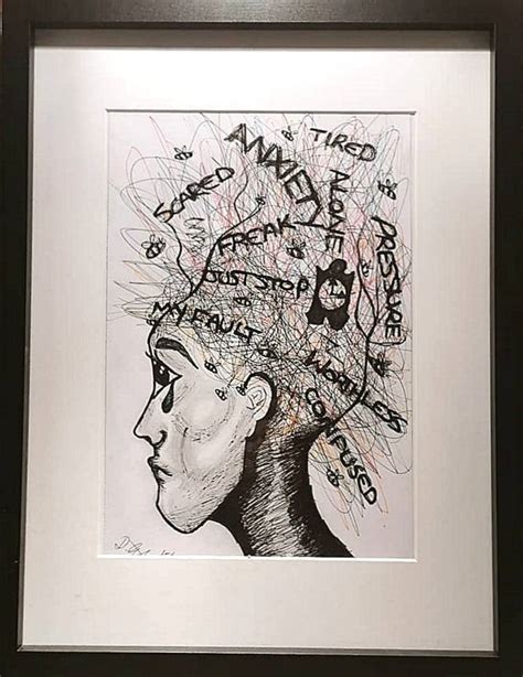 Anxiety Drawing by Deedee Von Licht | Saatchi Art