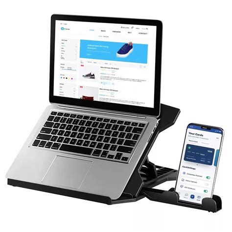 Adjustable Laptop Stand Patented Riser With Portable Mobile Stand