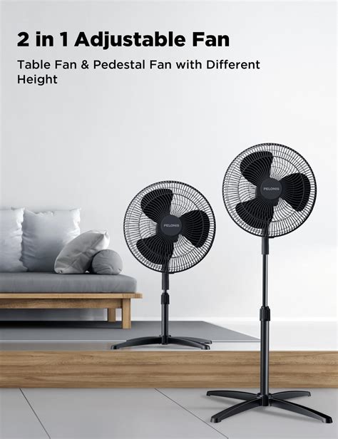 Snapklik PELONIS 16 Oscillating Pedestal Standing Fan 3 Speeds