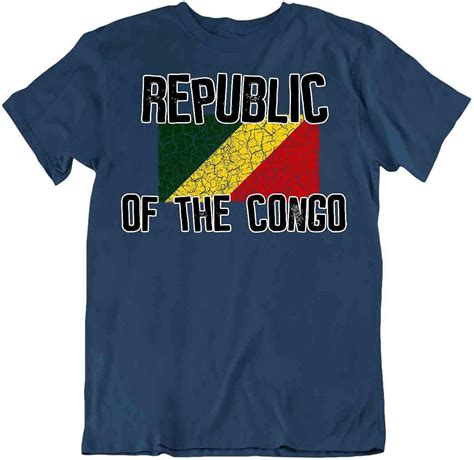 Flagge T Shirt Republik Kongo Mode Land Geschenk Tee Pride Logo Shirt