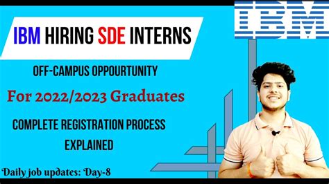 IBM SDE Intern Hiring For 2022 And 2023 Graduates Off Campus Hiring