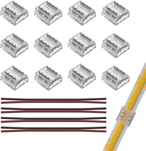 2 Pin 8mm Solderless LED Strip Connectors Reliable And Easy To Install