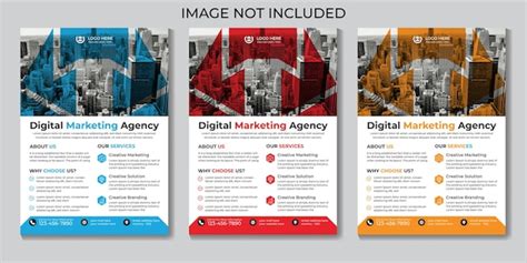 Flyer Designvorlage F R Moderne Agenturen F R Digitales Marketing