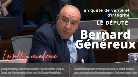 Le député Bernard Généreux pose de bonnes questions au sujet de