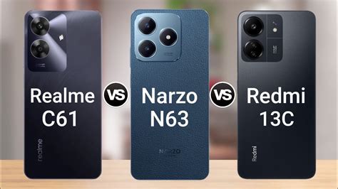 Realme C Vs Realme Narzo N Vs Redmi C Youtube