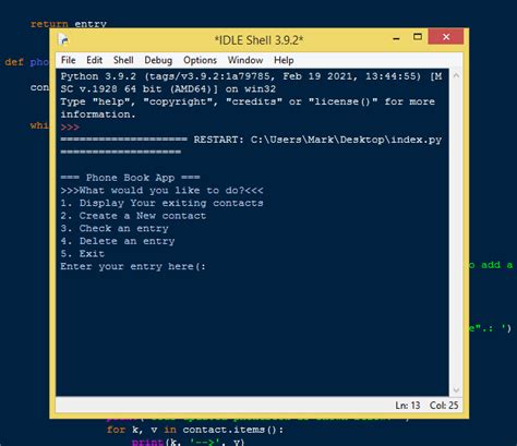 Simple Phone Book App In Python Free Source Code Sourcecodester