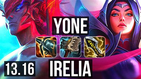 Yone Vs Irelia Mid 6 1 8 1400 Games 900k Mastery Kr