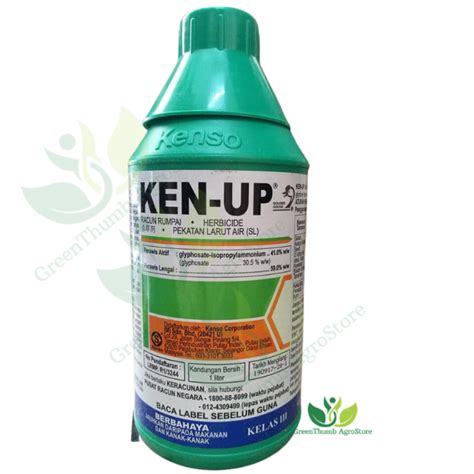 Ken Up L Glyphosate Herbicide Kenso Racun Rumput Rumpai Ladang