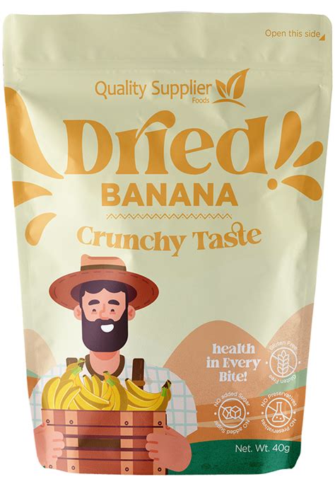 Dried Banana Retail Quality Supplier Foods®