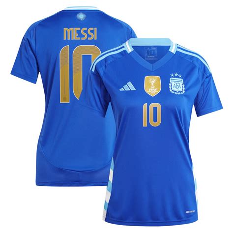 Maillot Argentine Exterieur 2024 2025 Messi Femme Foot Soccer Pro