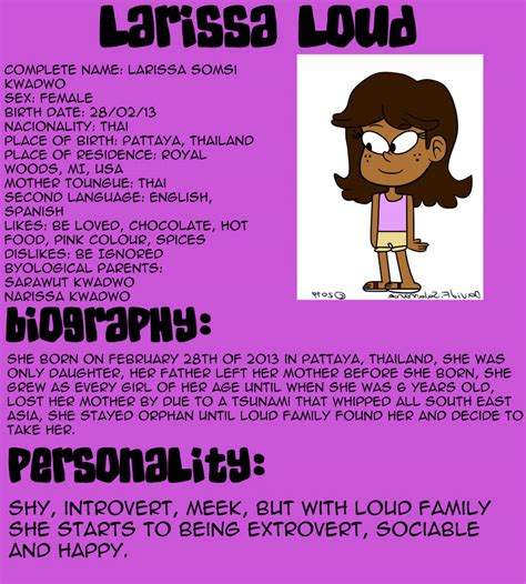 Larissa Loud The Loud House Oc By Elcorzo2001 On Deviantart