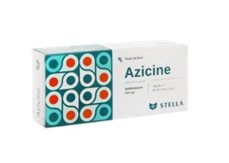 Azicine Azithromycin 250mg hộp 6viên Stella