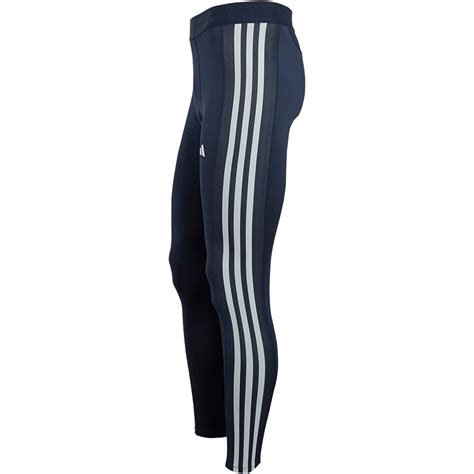 Buy Adidas Mens Techfit 3 Stripes Training Tight Leggings Legend Ink