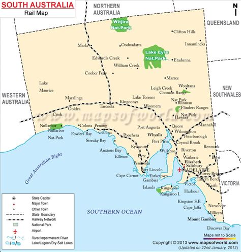 Map Of South Australia South Australia Map