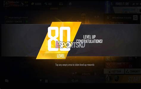 Level Up Reward Free Fire FF Naik Level Berhadiah Item Limited