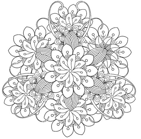 Free Flower Mandala For Adult