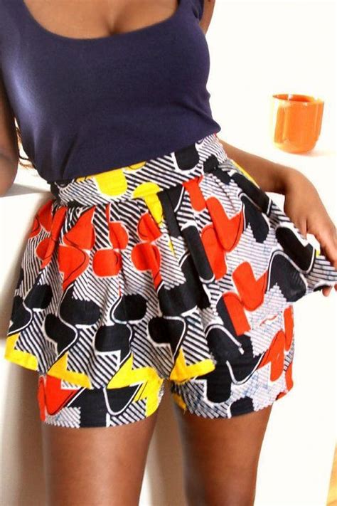 Lovely Ankara Shorts For Ladies Vincis Journal African Fashion