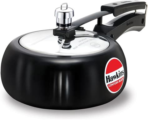 Hawkins Cb Hard Anodised Pressure Cooker Aluminum Contura Black