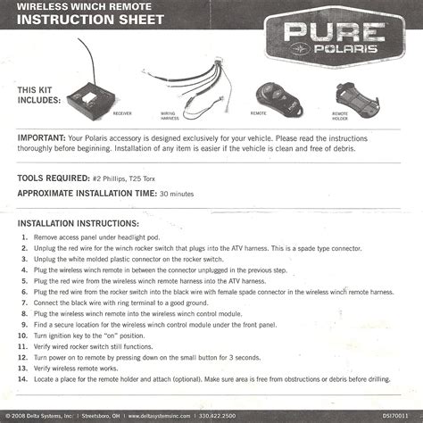 Polaris Winch Remote Wiring Diagram Wiring Diagram