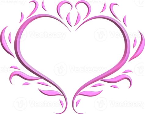 Y2k Pink Heart Frame 34721512 Png