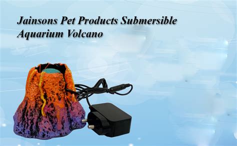 Jainsons Pet Products Aquarium Decorative Volcano Led Bubbler