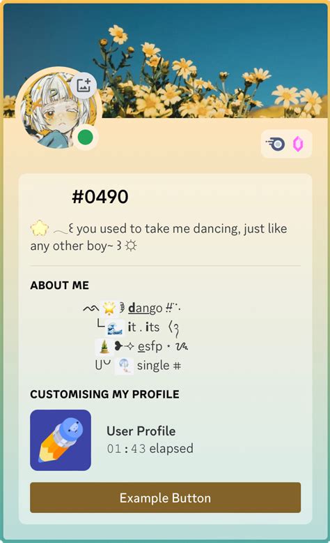 User Profile Discord Layouts Bio Icons Inspo Save Random Board