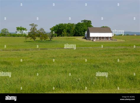 Civil War Hospital At The Edward Mcpherson Farm At Gettysburg Stock