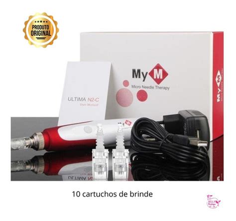 Dermapen Caneta Microagulhamento Mym Bb Glow 10 Cartuchos Frete grátis