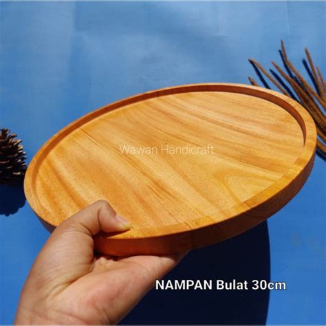 Jual Piring Kayu Piring Makan Piring Datar Piring Buser Cm Piring