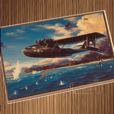 Old Classic WW2 Fight Aircraft WW1 Airplane Poster Vintage Retro Canvas ...