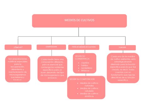 Act Mapa Conceptual Medios De Cultivos Medios De Cultivos Qu Es