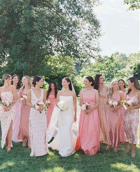 Pink Bridesmaids Dresses In 2024 Pink Bridesmaid Dresses Light Pink Bridesmaid Dresses Mixed