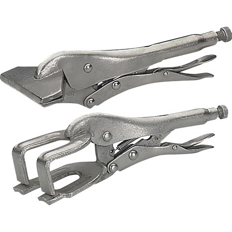 Klutch 2 Pc Welding And Sheet Metal Clamp Set 9in Welding Clamp
