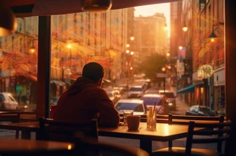 Premium Ai Image A Person Savoring A Diner For One At A Restaurant