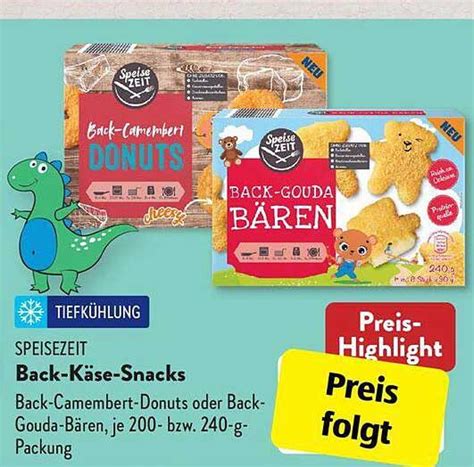 Speisezeit Back K Se Snacks Angebot Bei Aldi S D Prospekte De