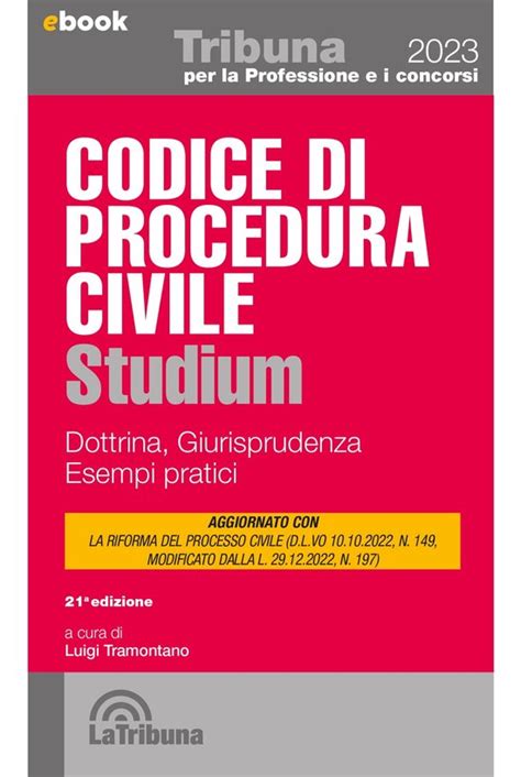 Codice Di Procedura Civile Studium Ebook Luigi Tramontano