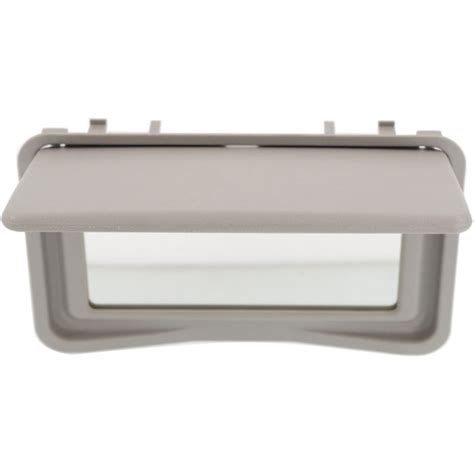 Replacement Sun Visor Vanity Mirror Flip Up Door Gray Direct Fit Repm421701