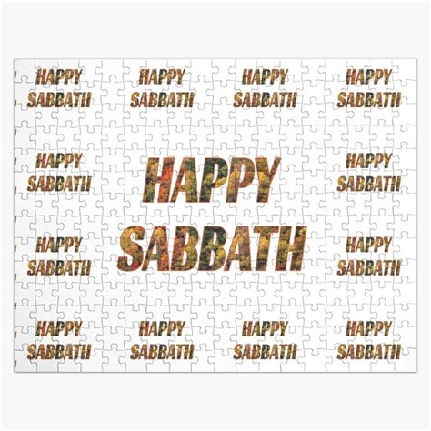 Happy Sabbath Autumn Text Art White Adventist Sabbath Greeting