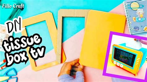 Tissue Box Tv Cara Membuat Kotak Tisu Dari Kardus Bekas Diy Tv