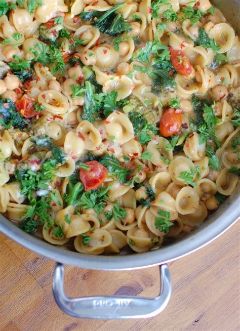 1 One Pot Kale Broccoli Chickpea Orecchiette Pasta 1 Of 1 A Cedar Spoon