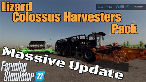 Lizard Colossus Harvesters Pack UPDATE For All Platforms On FS22