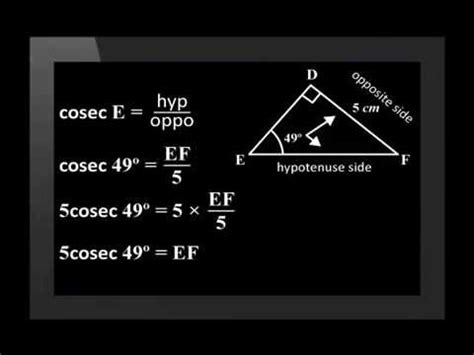 Introducing Cosec, Sec and Cot - YouTube