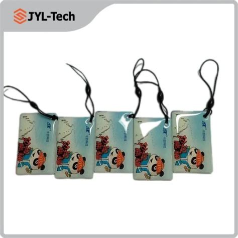 Cashless Payment EV Smart Charging Fudan FM08 Round RFID Epoxy Keychain